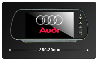 7,0 pouces écran LCD rétroviseur avec caméra de recul, BK-073MA