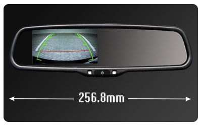 4.3 بوصة سيارة مرآة الرؤية الخلفية مرآة الرؤية الخلفية مراقب,AK-043LA