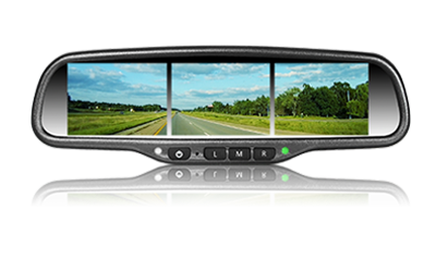 3.5inch Car Rear Viewmirror  Multiple Display Rearview mirror,HK-0353535LA