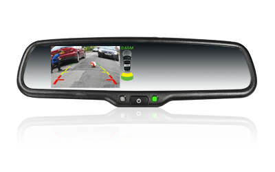 4.3inch parking sensor mirror with back-up camera,AK-043LAP4T