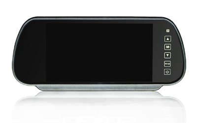 7.3 pulgadas de pantalla espejo retrovisor con cámara de visión trasera y pantalla LCD, BK-073MA