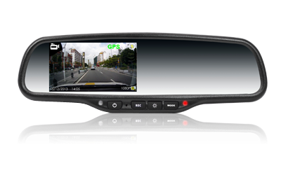 4.3 Inch FULL HD DVR rearview mirror monitor